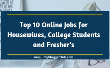 Top 10 Online Jobs for Housewives, College Students and Freshers