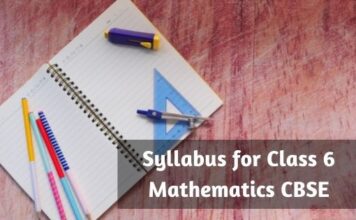 Syllabus for Class 6 Mathematics CBSE